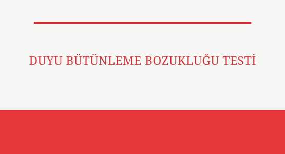 duyu butunleme bozuklugu testi