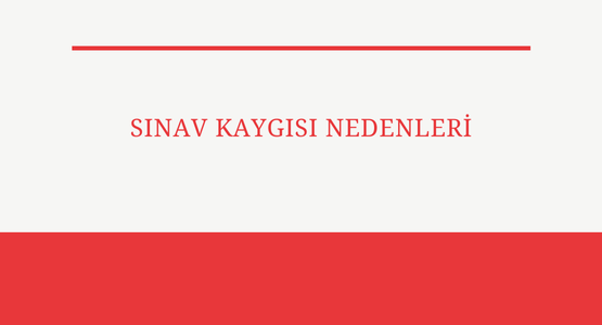 sinav kaygisi nedenleri