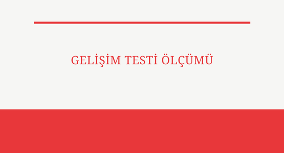 gelisim testi olcumu