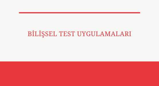 bilissel test uygulamalari