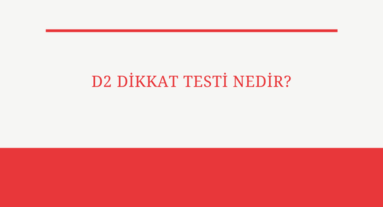 d2 dikkat testi nedir