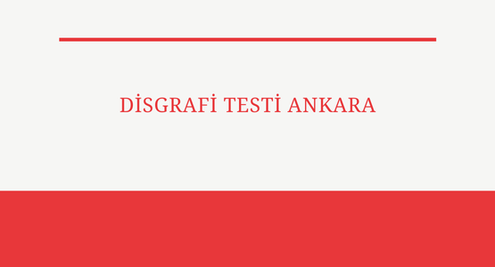 disgrafi testi ankara