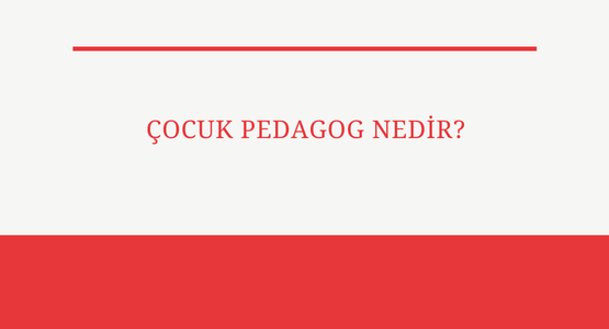 cocuk pedagog nedir