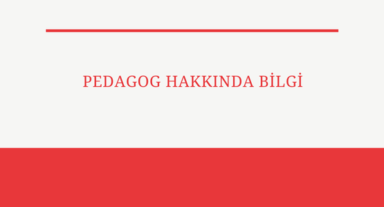 pedagog hakkinda bilgi