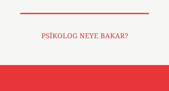 psikolog neye bakar