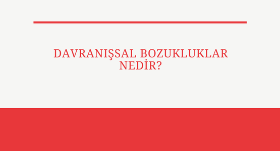 davranissal bozukluklar nedir