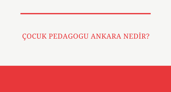 cocuk pedagogu ankara nedir
