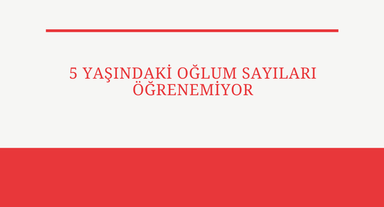 5 yasindaki oglum sayilari ogrenemiyor