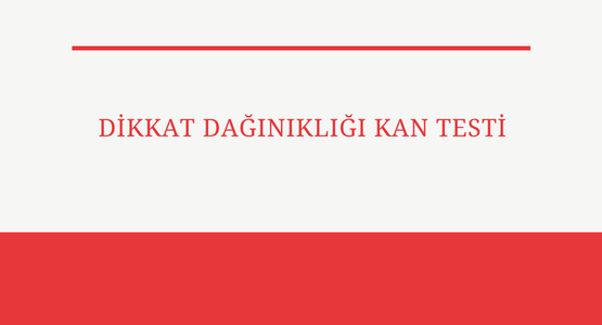 dikkat danıgıklıgı kan testi