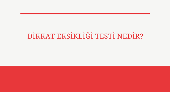 dikkat eksikligi testi nedir