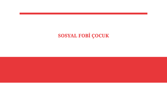 sosyal fobi cocuk