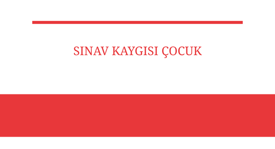 sinav kaygisi cocuk