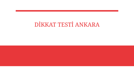 dikkat testi ankara