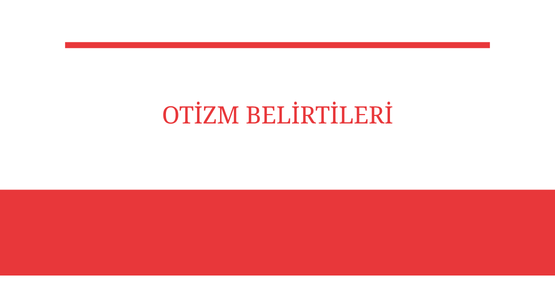 otizm belirtileri