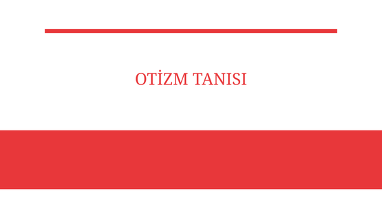 otizm tanisi