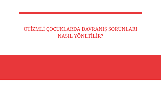 otizmli cocuklarda davranis sorunlari nasil yonetilir
