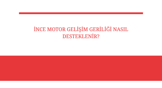 ince motor gelisim geriligi nasil desteklenir