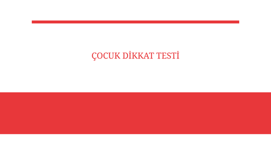 cocuk dikkat testi