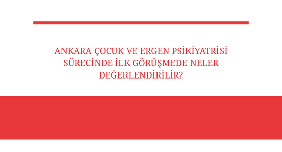 ankara cocuk ve ergen psikiyatrisi surecinde ilk gorusmede neler degerlendirilir