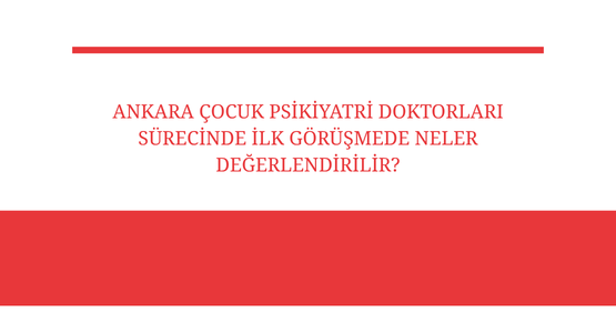 ankara cocuk psikiyatri doktorlari surecinde ilk gorusmede neler degerlendirilir