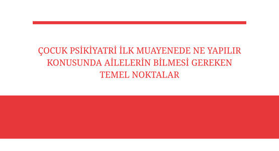 cocuk psikiyatri ilk muayenede ne yapilir konusunda ailelerin bilmesi gereken temel noktalar